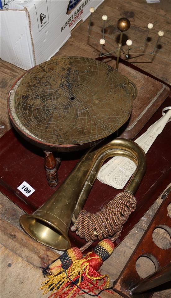Brass bugle, etc